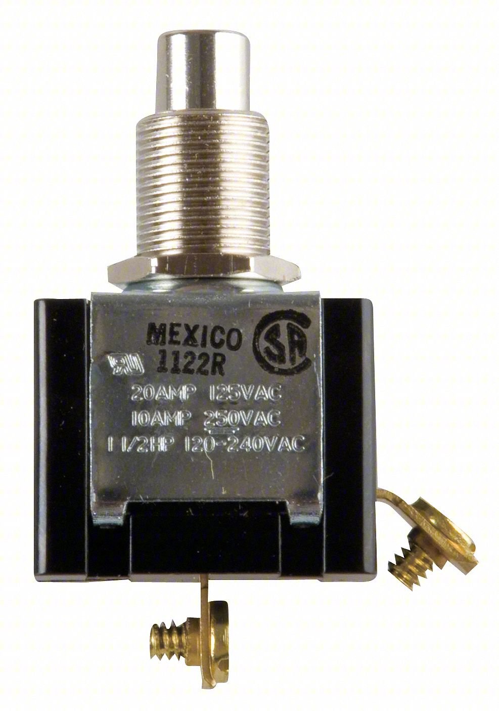 MINIATURE PUSHBUTTON SWITCH: NON-ILLUMIN