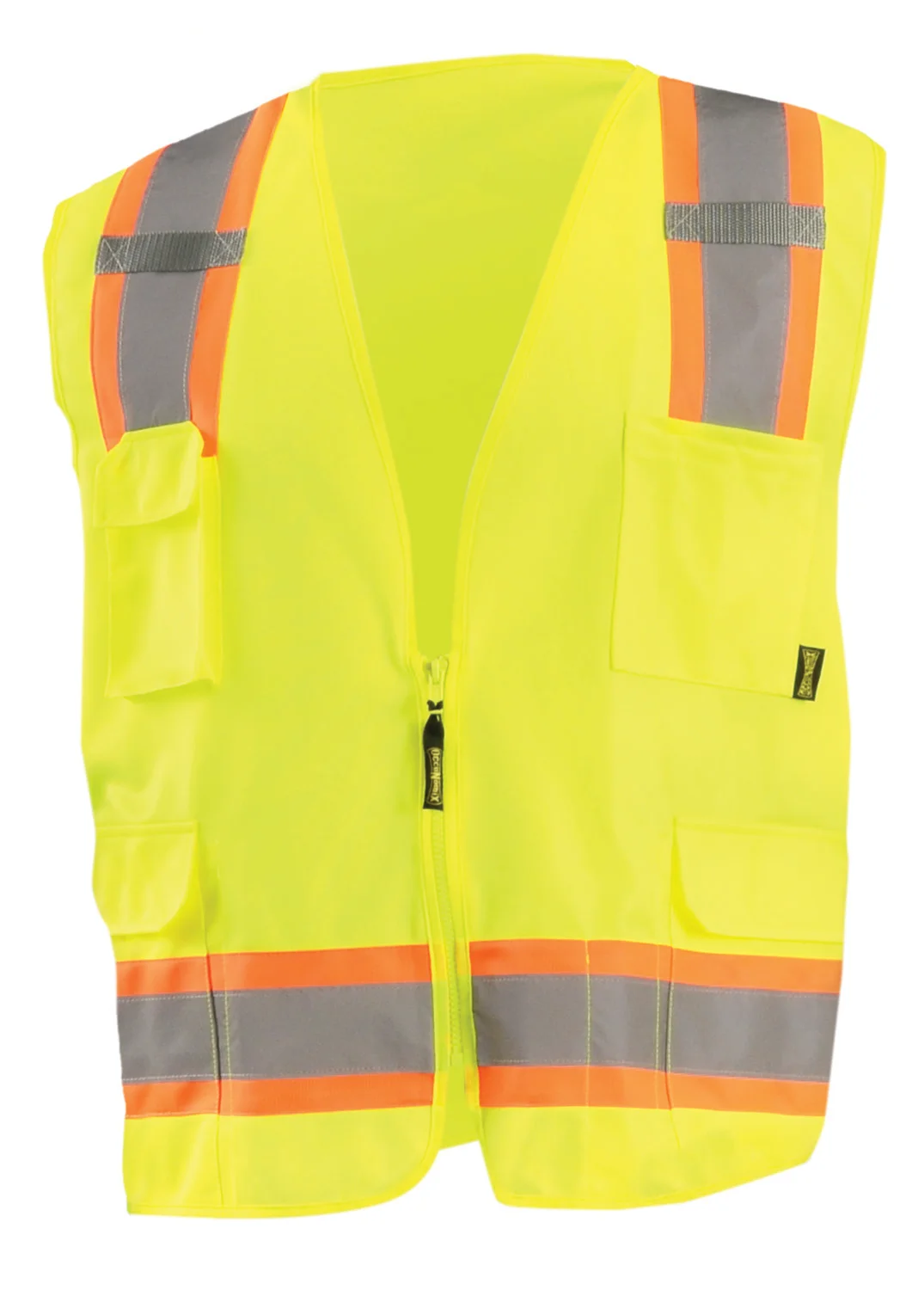 High Visibility Value Two-Tone Surveyor Solid Vest, Class 2