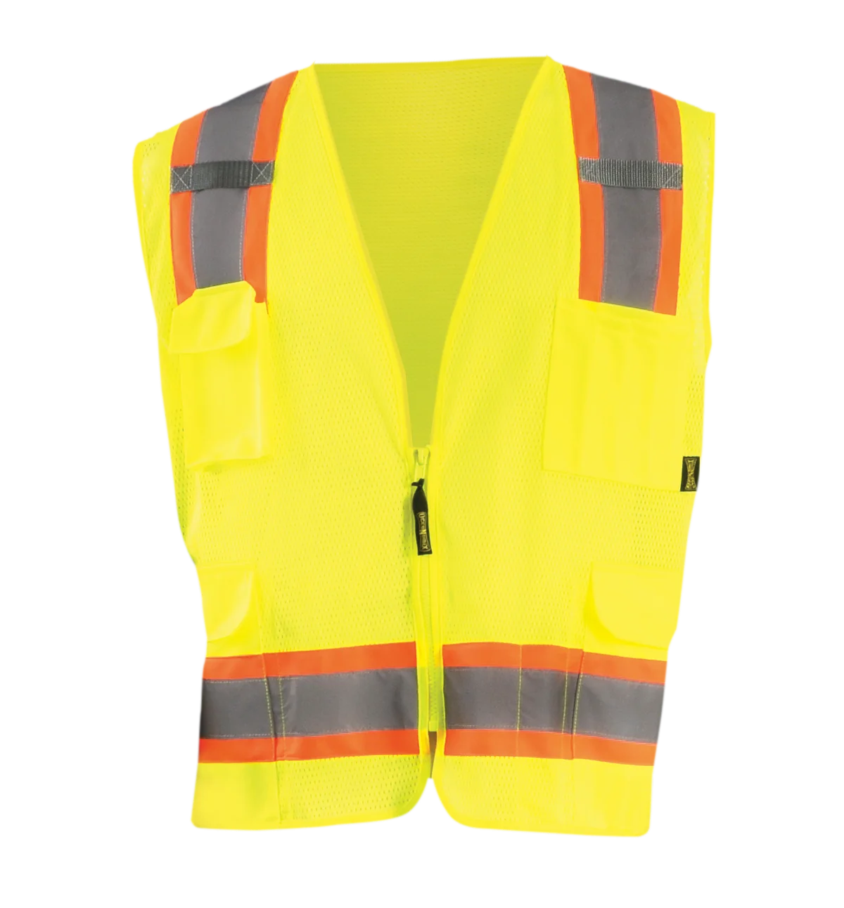 High Visibility Two-Tone Surveyor Mesh Vest, Class 2