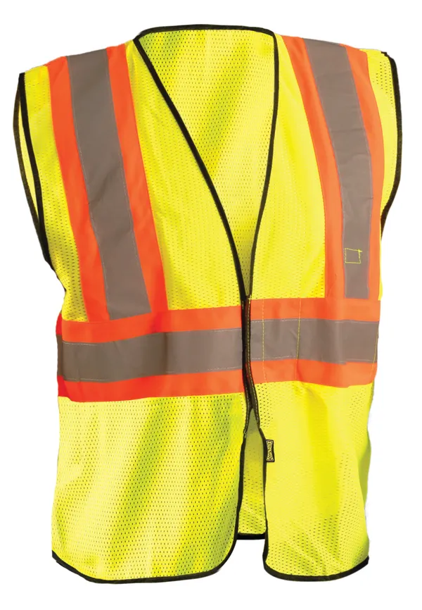 High Visibility Value Mesh Two-Tone Safety Vest, Class 2