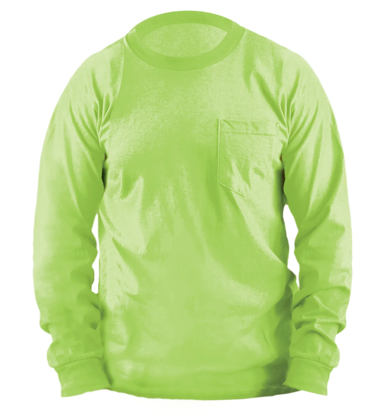 T-Shirt, Classic Cotton, Long Sleeved w/Pocket, Non-ANSI