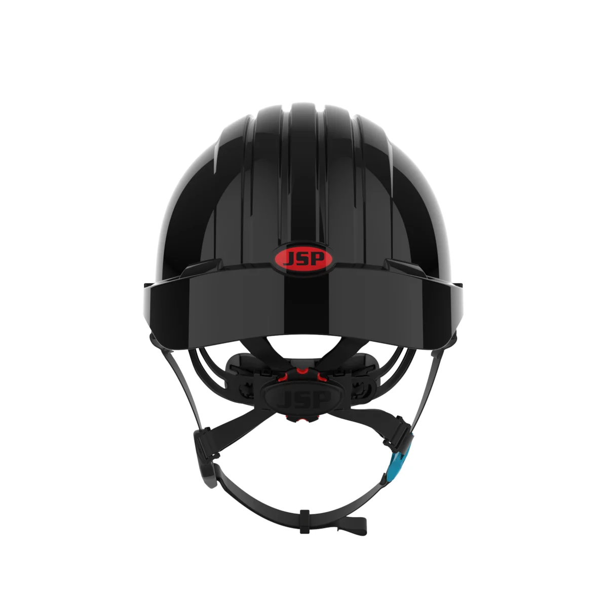 Short Brim Safety Helmet with HDPE Shell, 4-Point Chinstrap, 6-Point Suspension and Wheel Ratchet Adjustment