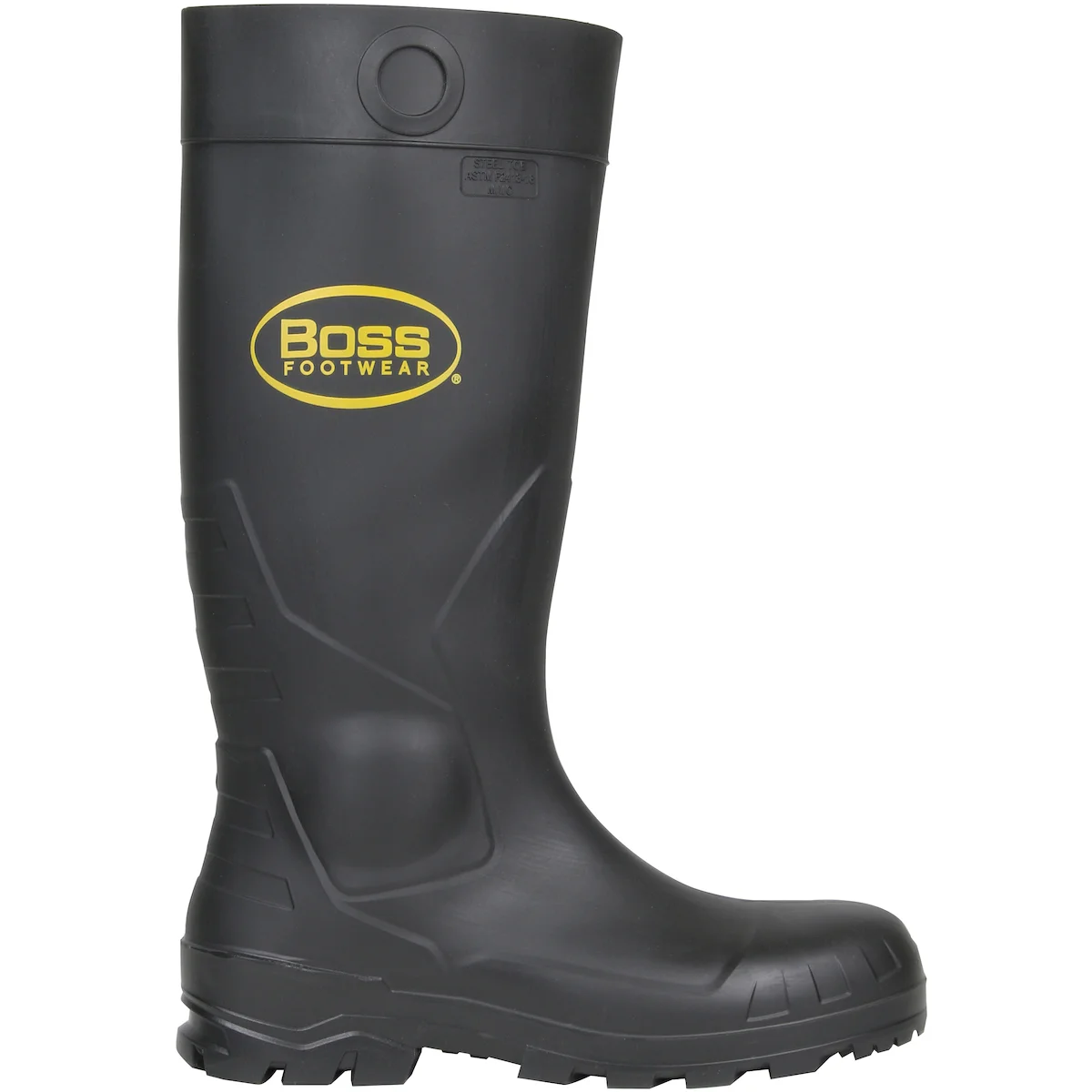 Boss® Footwear Black PVC Full Safety Steel Toe and Midsole Boot