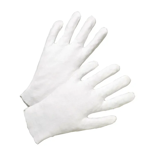 Heavy Weight Cotton Lisle Inspection Glove with Unhemmed Cuff